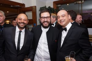 Nunzio & Mariano Russo with Andrea Faustini at the 2015 Scottish Italian Awards